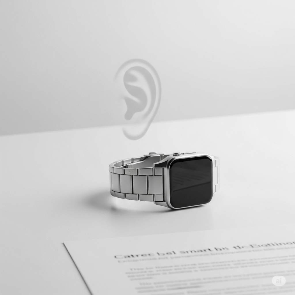 reloj inteligente usado como dispositivo de grabacion