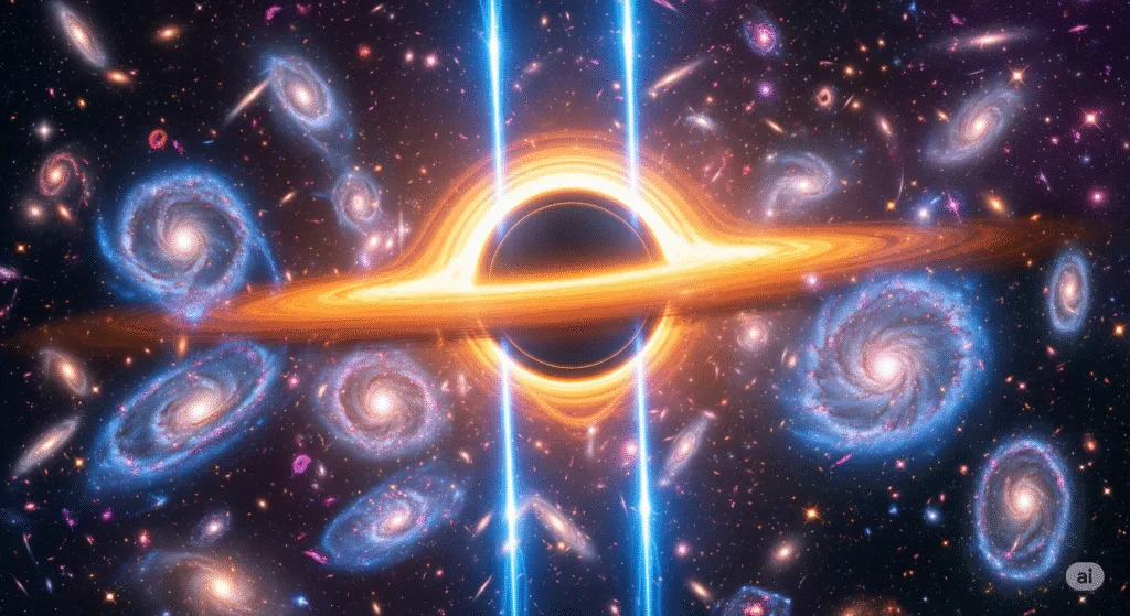 Astrónomos captan un agujero negro “despertando” a 6 mil millones de años luz